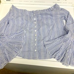 Free People Striped Blouse